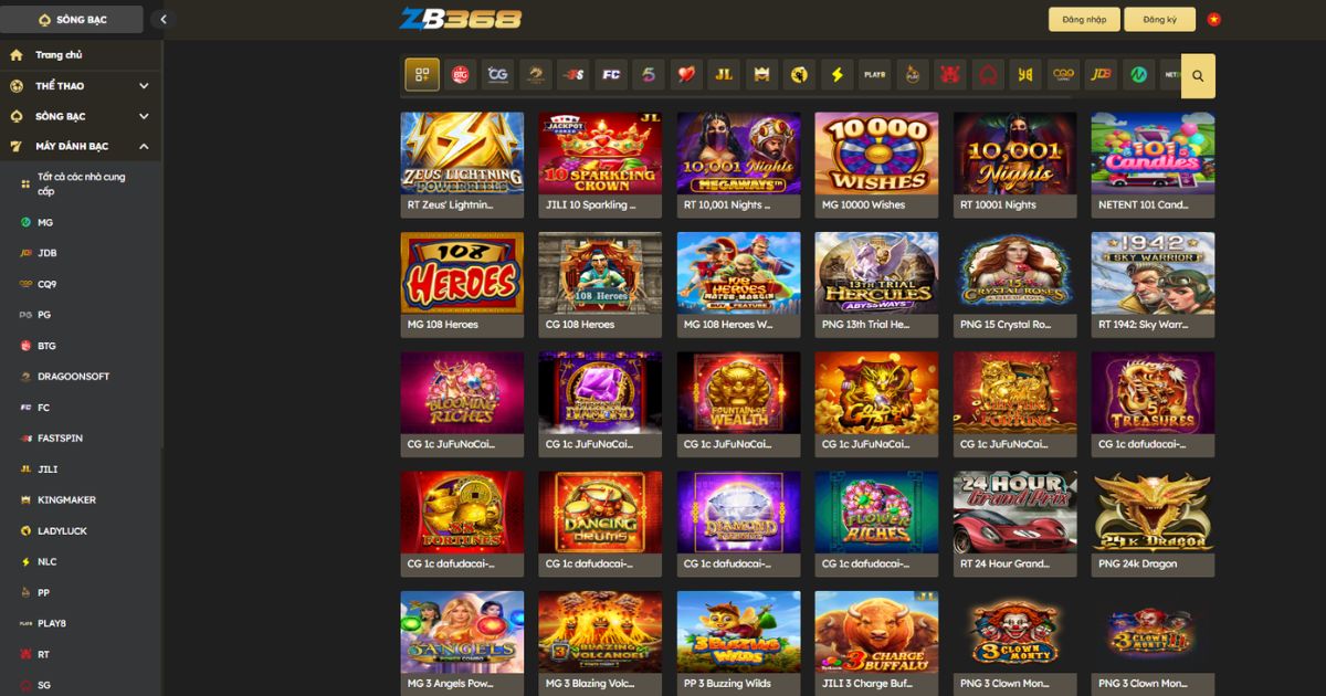 Đánh Giá PG Soft (Pocket Games Soft) tại ZB368 - Top Game Nổ Hũ