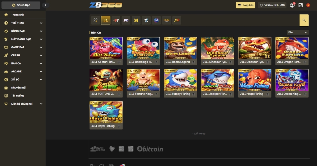 Review Game Bắn Cá JILI tại ZB368 - Đồ Họa Đỉnh Cao, Jackpot Cực Lớn