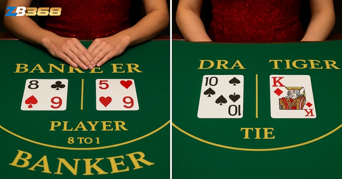 So Sánh Baccarat và Rồng Hổ - Game Nào Dễ Thắng Hơn?