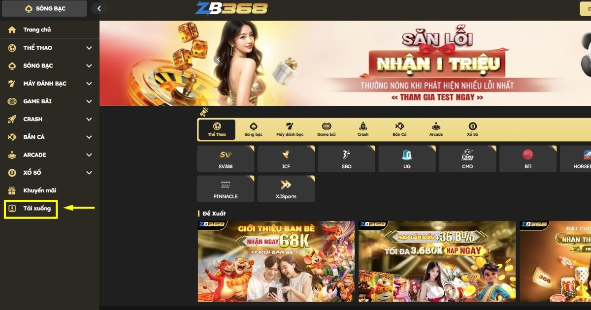 Hướng Dẫn Tải App SV388 (Qua ZB368) Để Chơi Đá Gà Trên Di Động